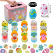 12pcs Fillable Easter Eggs, Colorful Bright Easter Surprise Eggs