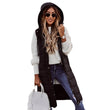 Womens Long Line Hooded Puffer Gilet Vest