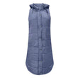 Womens Long Line Hooded Puffer Gilet Vest