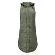 Womens Long Line Hooded Puffer Gilet Vest