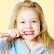 Children Cleaning Teeth Rechargeable Sonic Electric Toothbrush with 6 Toothbrush Heads