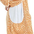 Women Fleece Warm Cute Jumpsuit Sleepwear