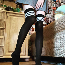 6 Pairs Over Knee Thigh Socks Thigh High Stockings