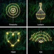 Solar Waterproof Garden Fireworks lamp Decorative String Lights with Remote