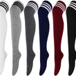 6 Pairs Over Knee Thigh Socks Thigh High Stockings