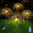 Solar Waterproof Garden Fireworks lamp Decorative String Lights with Remote