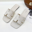 Women PU Leather Flat Sandals