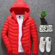 Men Heated Jackets Outdoor Coat USB Electric Battery Long Sleeves Heating Hooded Jackets