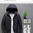 Men Heated Jackets Outdoor Coat USB Electric Battery Long Sleeves Heating Hooded Jackets