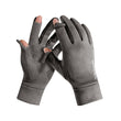 Men And Women Outdoor CyclingSuede Warm Flip-finger Gloves