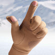 Men And Women Outdoor CyclingSuede Warm Flip-finger Gloves