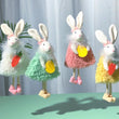 4pack Rabbit with Carrot Easter Hanging Decor