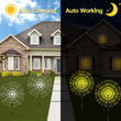 Solar Waterproof Garden Fireworks lamp Decorative String Lights with Remote