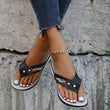 Women Wedge Soft Bottom Non Slip Beach Casual Flip Flop Slippers