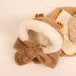 2in1 Cute Penguin Deer Design Fleece Scarf Hat