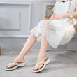 Women Wedge Soft Bottom Non Slip Beach Casual Flip Flop Slippers