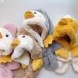 2in1 Cute Penguin Deer Design Fleece Scarf Hat