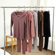 2pcs Women Fashion Seamless  Underwear  Long Johns Set
