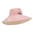 Women Embroidery Flower Wide Brim Hat