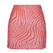 Women Summer Mesh Double Layer Mini Skirt
