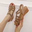 Women Bohemia Middle Heel Sandals