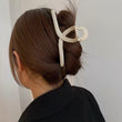 4pack Solid Color Plastic Hair Clip Hair Claw