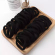 200pcs Girls Solid Color Rubber Hairbands Headwear