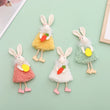 4pack Rabbit with Carrot Easter Hanging Decor