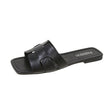 Women PU Leather Flat Sandals