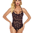 Women Lace Teddy Lingerie One Piece Floral Bodysuit