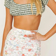 Women Summer Mesh Double Layer Mini Skirt