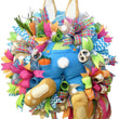Easter Thief Bunny Butt Wreath