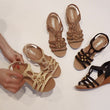 Women Bohemia Middle Heel Sandals
