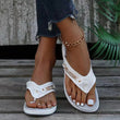 Women Wedge Soft Bottom Non Slip Beach Casual Flip Flop Slippers