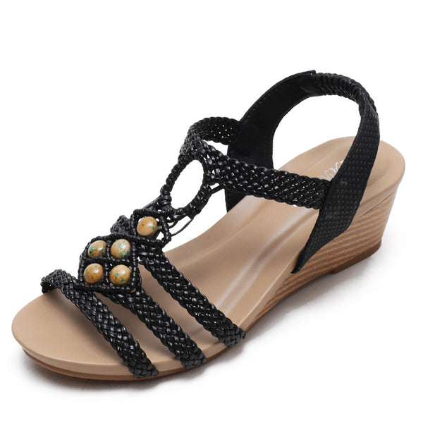 Women Bohemia Middle Heel Sandals