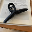4pack Solid Color Plastic Hair Clip Hair Claw