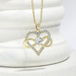 Rhinestone Heart Necklace
