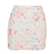 Women Summer Mesh Double Layer Mini Skirt