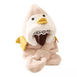 2in1 Cute Penguin Deer Design Fleece Scarf Hat