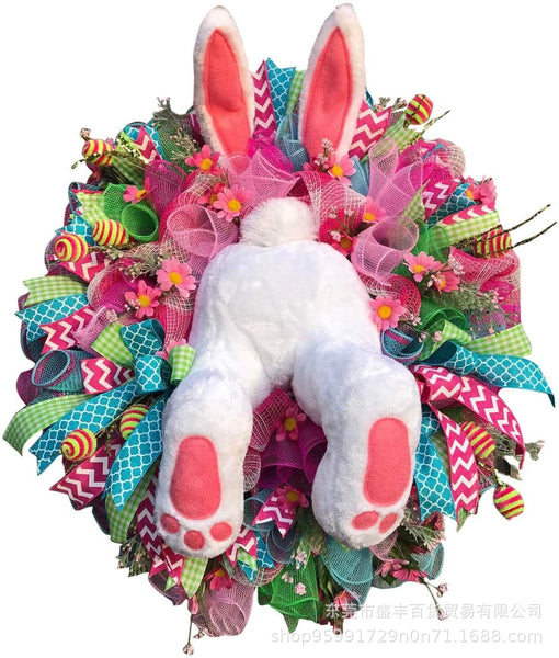 Easter Thief Bunny Butt Wreath