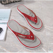 Women Wedge Soft Bottom Non Slip Beach Casual Flip Flop Slippers