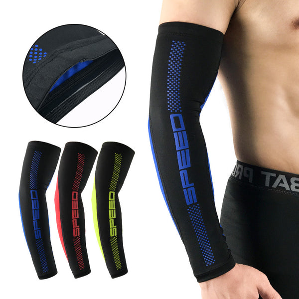 1 Pair Sports Running Arm Sleeves Breathable Basketball Compression Arm Sleeves Cover