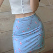 Women Summer Mesh Double Layer Mini Skirt