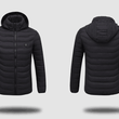 Men Heated Jackets Outdoor Coat USB Electric Battery Long Sleeves Heating Hooded Jackets