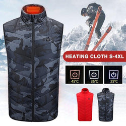 4Colors Unisex Electric Heated USB Thermal Warm Cloth Winter Vest