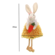 4pack Rabbit with Carrot Easter Hanging Decor