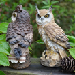 Mini  Garden Resin Owl Statue Decoration