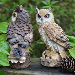 Mini  Garden Resin Owl Statue Decoration