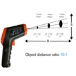 Handheld LCD Display Infrared Thermometer Non-Contact Temperature Pyrometer Tool