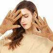 Men And Women Outdoor CyclingSuede Warm Flip-finger Gloves